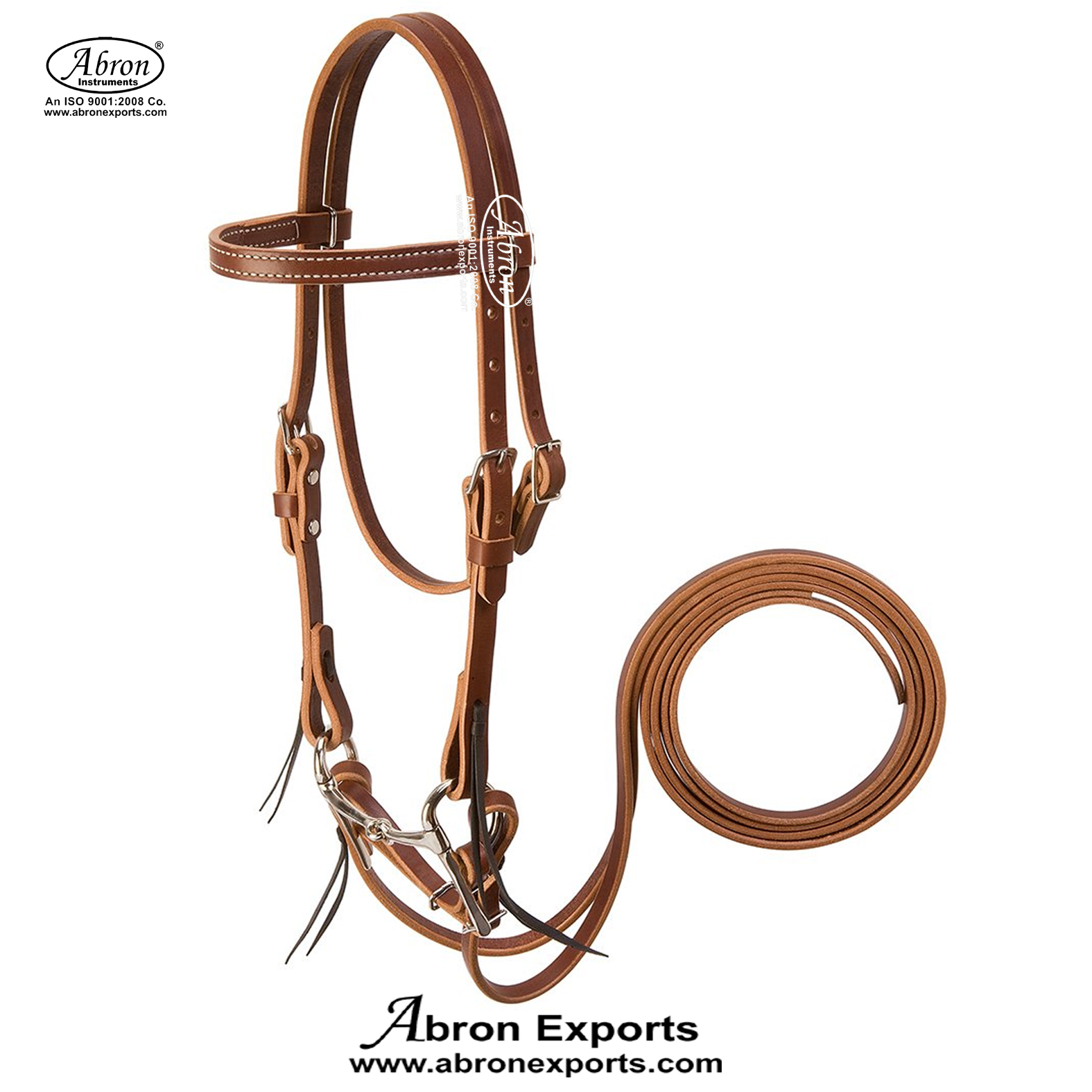 Horse Complete Harness Made of Leather to pull a Cart Bridle AG-5108A